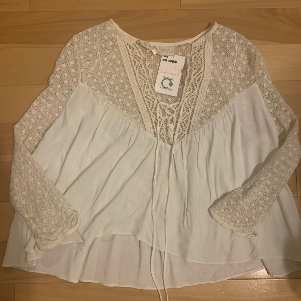 Jens Pirate Booty white boho blouse